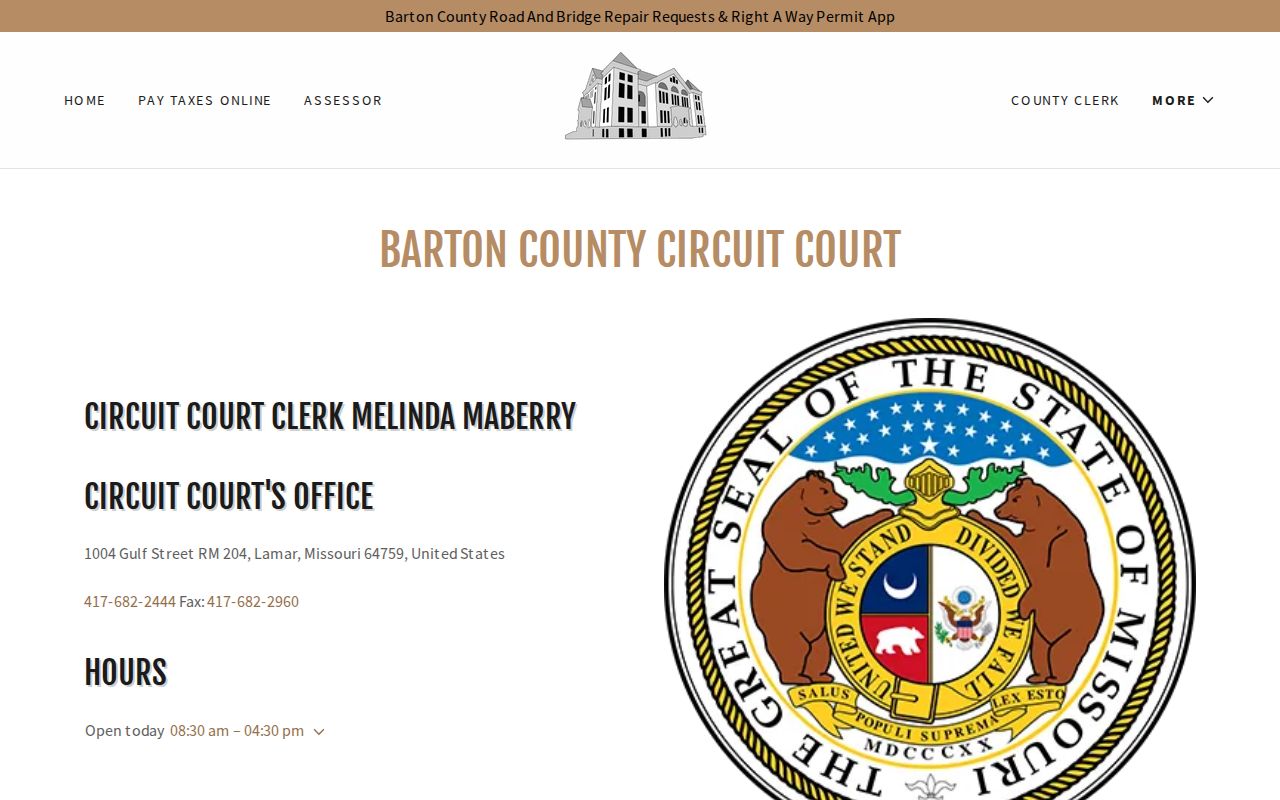 Barton County released inmate court record contact